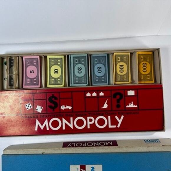 Complete Vintage 1961 Monopoly Board Game, Parker Bros. - Picture 6 of 9